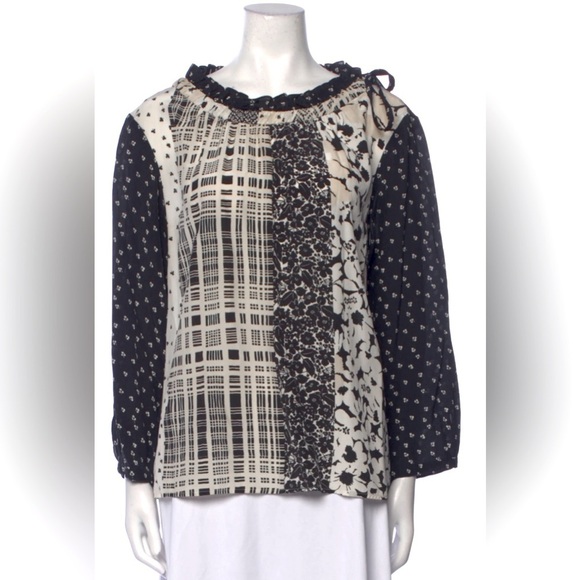 Weekend Max Mara Tops - Weekend Max Mara Printed Silk Top - Size 4